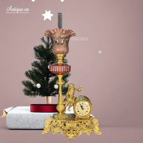 Đèn dầu tượng Pháp, cao 73cm – ảnh 1