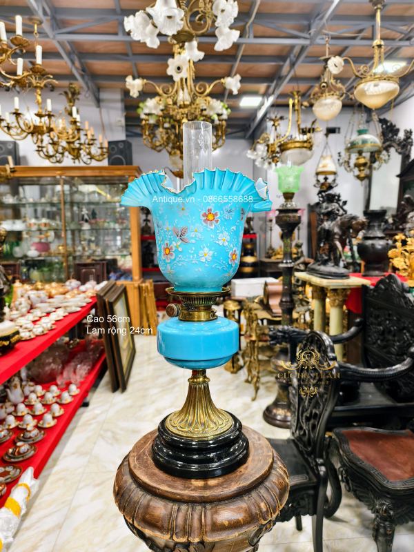 Đèn dầu Pháp, cao 56cm – ảnh 1