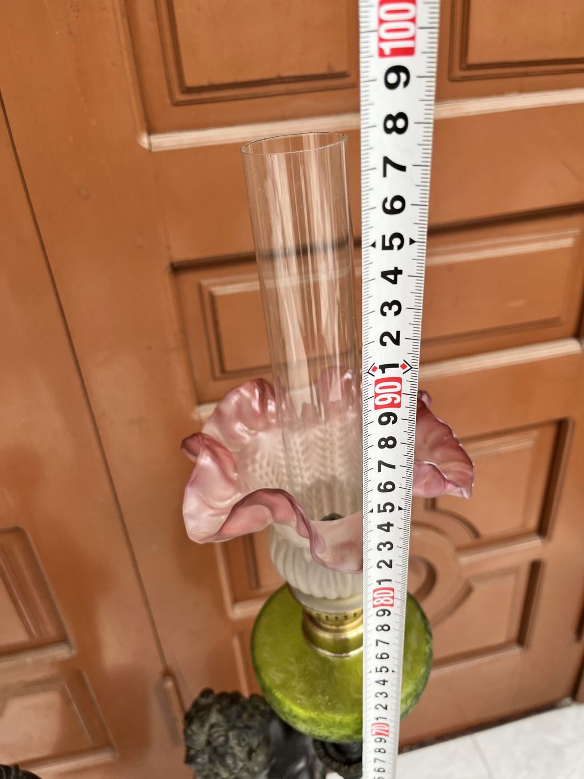Cặp đèn dầu tượng Pháp, cao 98cm – ảnh 7