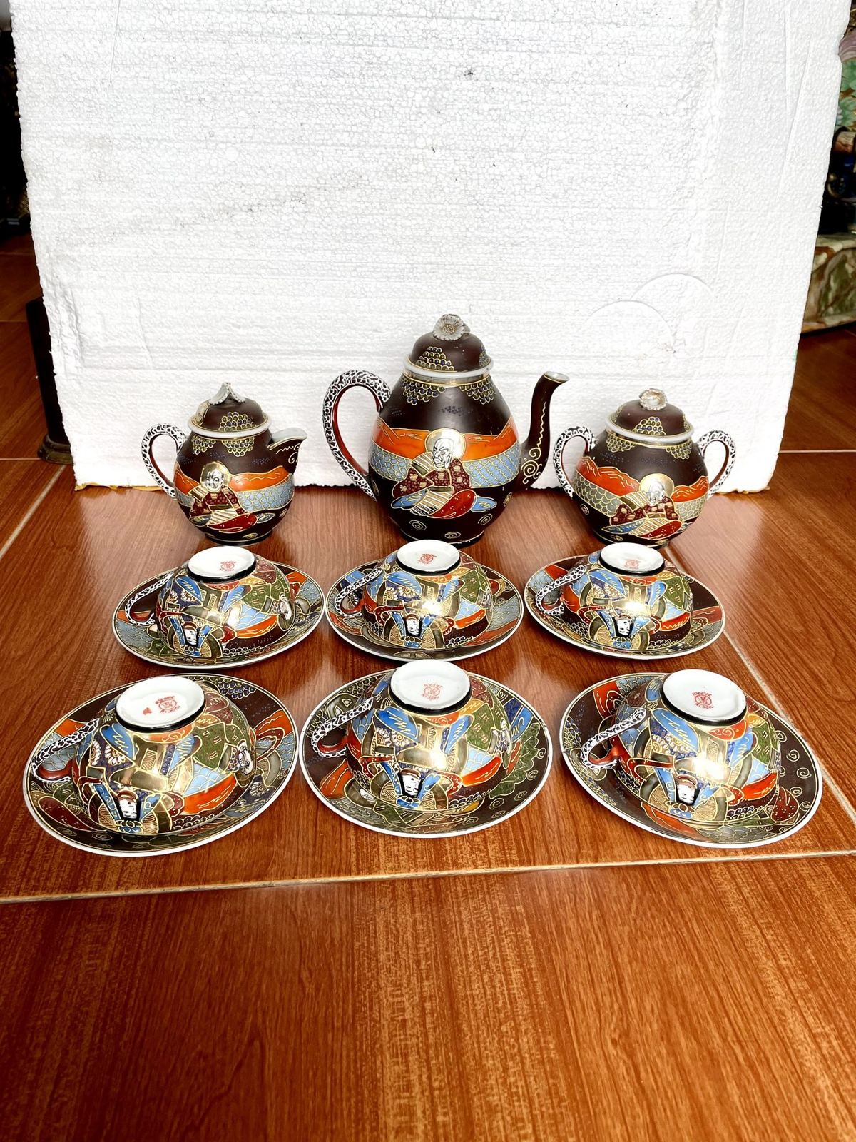 Bộ ấm trà Satsuma Nhật Bản – ảnh 2