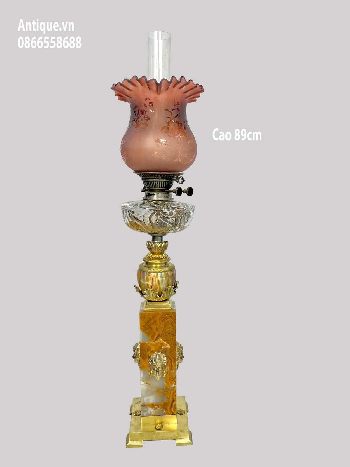 Đèn dầu Pháp, cao 89cm – ảnh 1