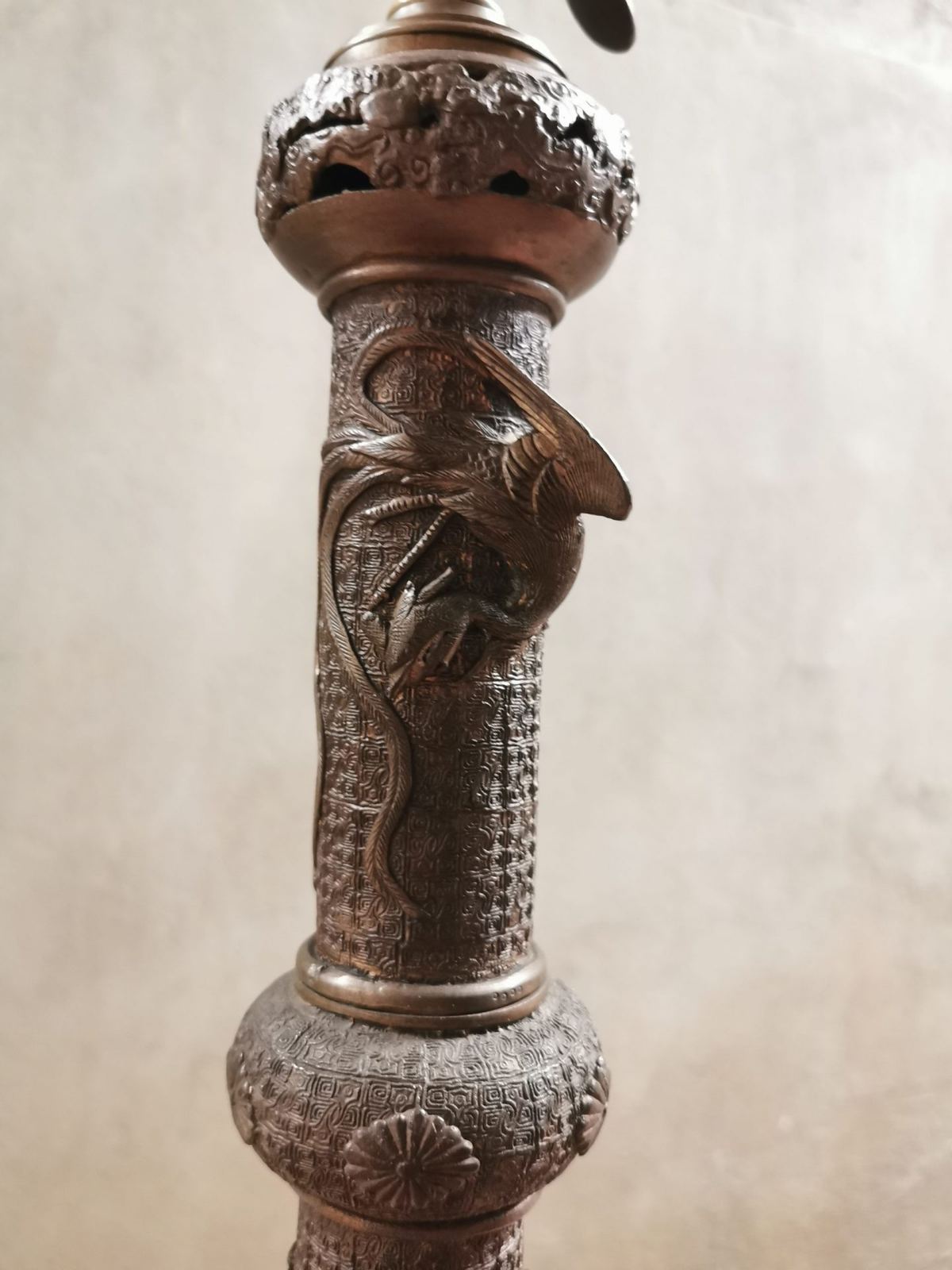 Chân đèn đồng Pháp – ảnh 5