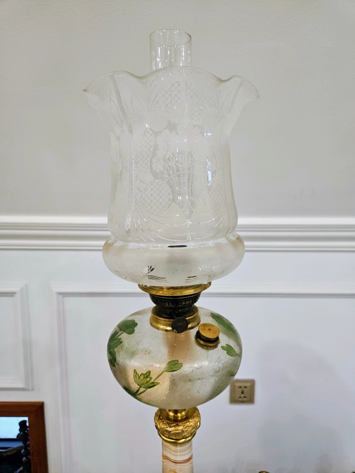 Đèn dầu Pháp, cao 97cm – ảnh 2