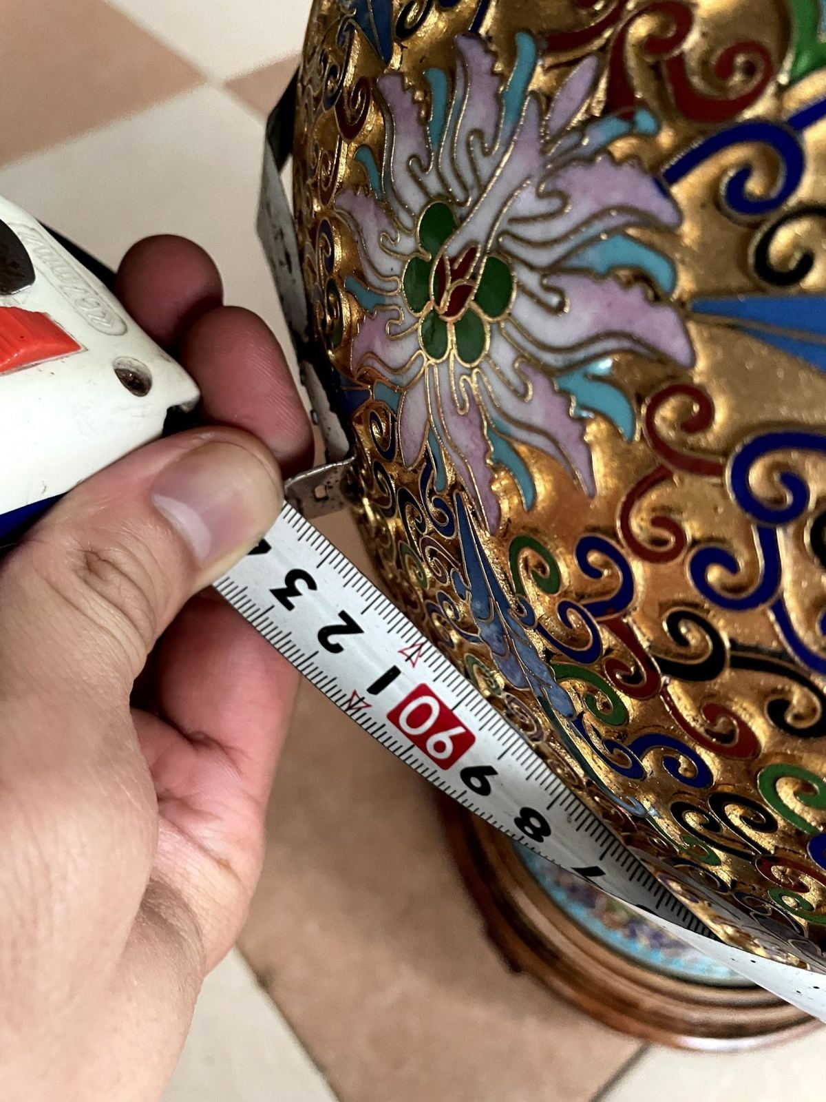 Bộ 3 món pháp lam, cao 58cm – ảnh 8