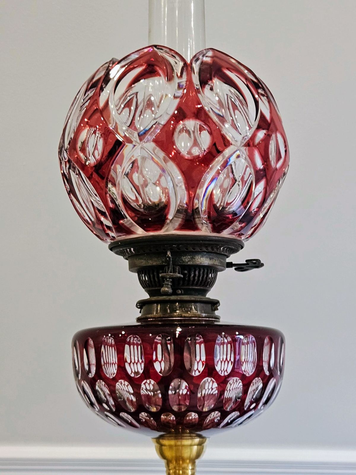 Đèn dầu Pháp, cao 96cm – ảnh 3