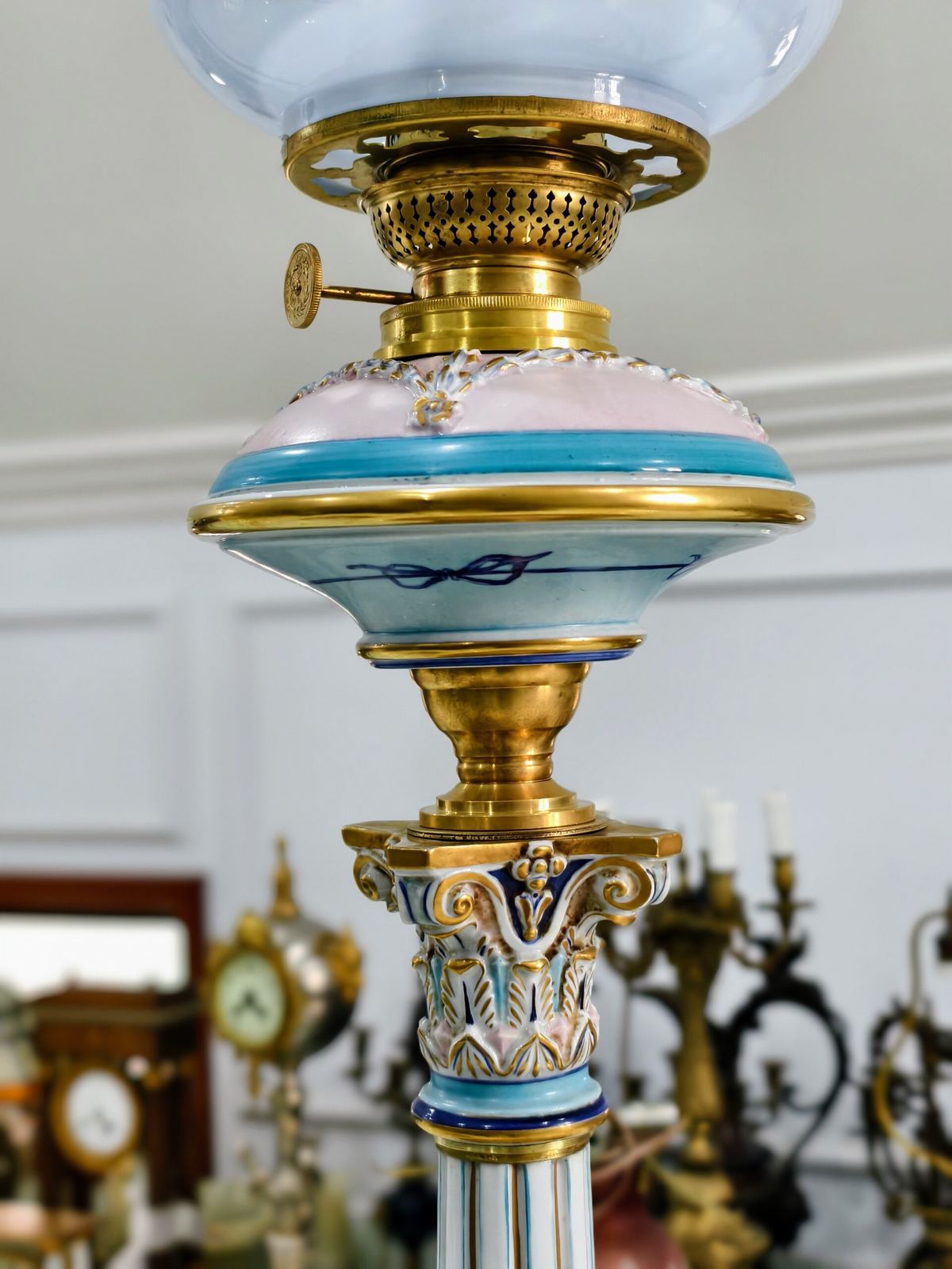 Đèn dầu Pháp, cao 107cm – ảnh 5