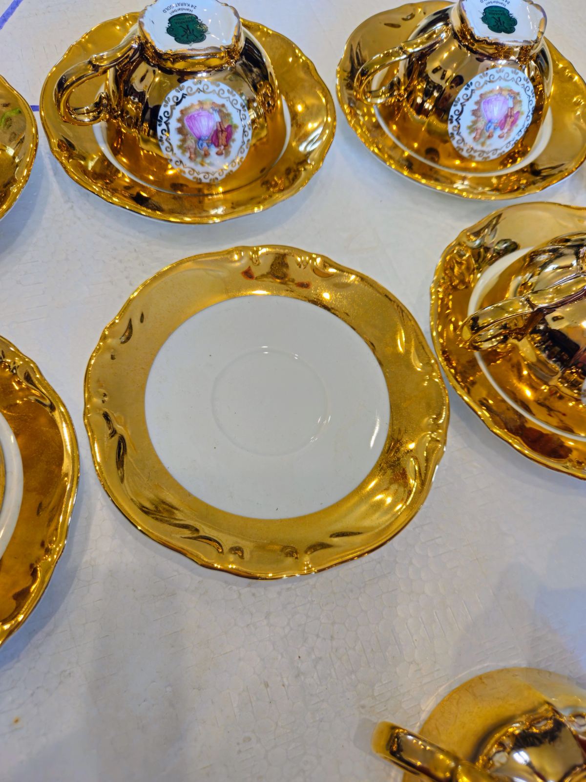 Bộ ấm trà Bavaria mạ vàng 24k – ảnh 8