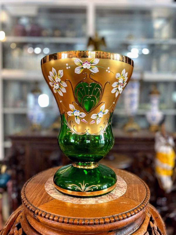 Bình hoa pha lê Séc, cao 26cm – ảnh 1