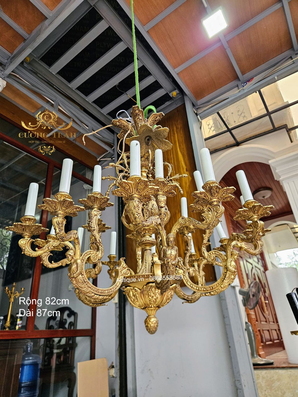 Đèn chùm Pháp, dài 87cm – ảnh 1