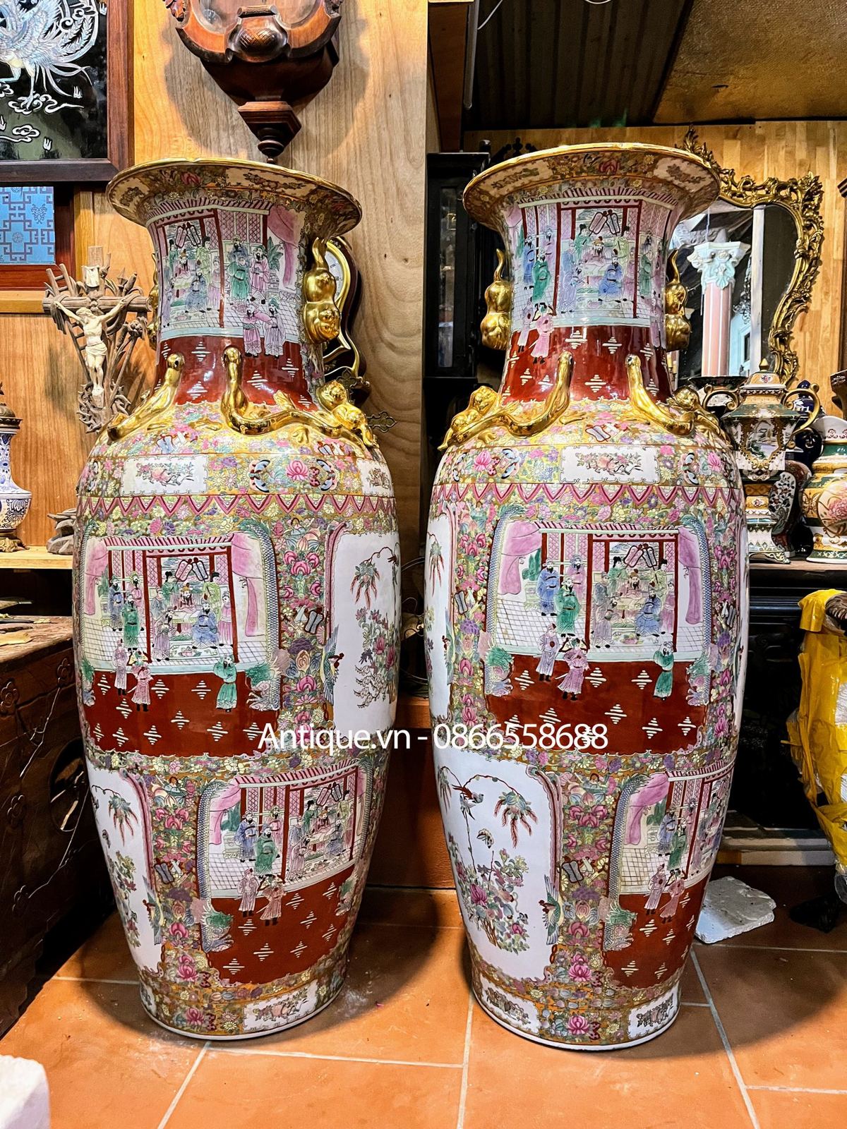 Cặp bình sứ đại Trung Quốc – ảnh 1