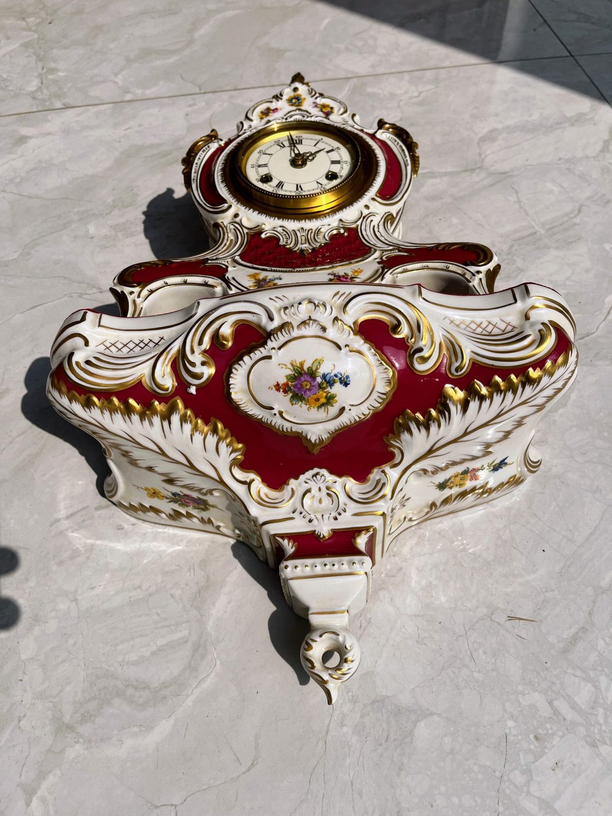 Đồng hồ sứ Đức, rộng 31cm – ảnh 5