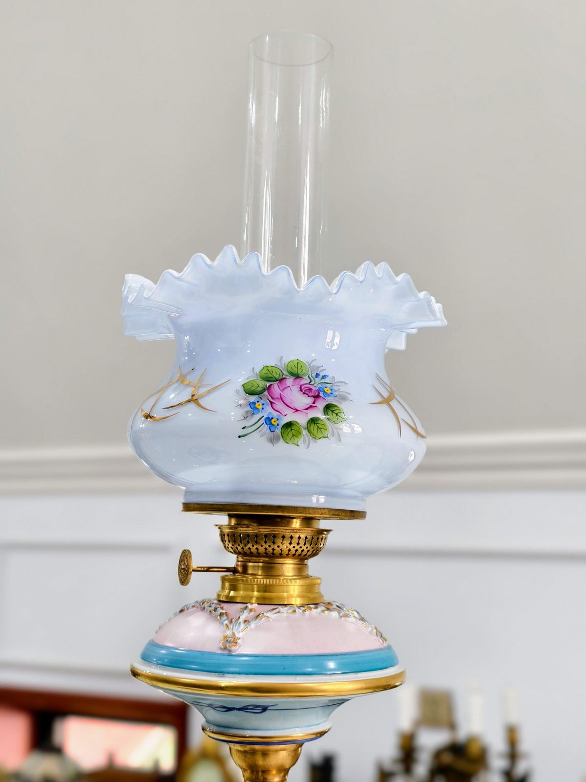 Đèn dầu Pháp, cao 107cm – ảnh 3