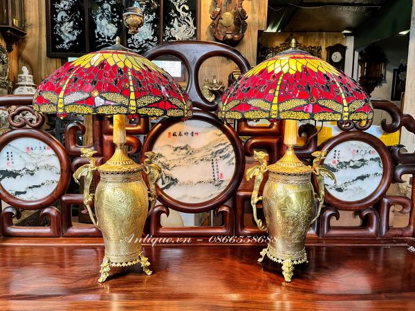 Cặp đèn tiffani, cao 74cm – ảnh 1