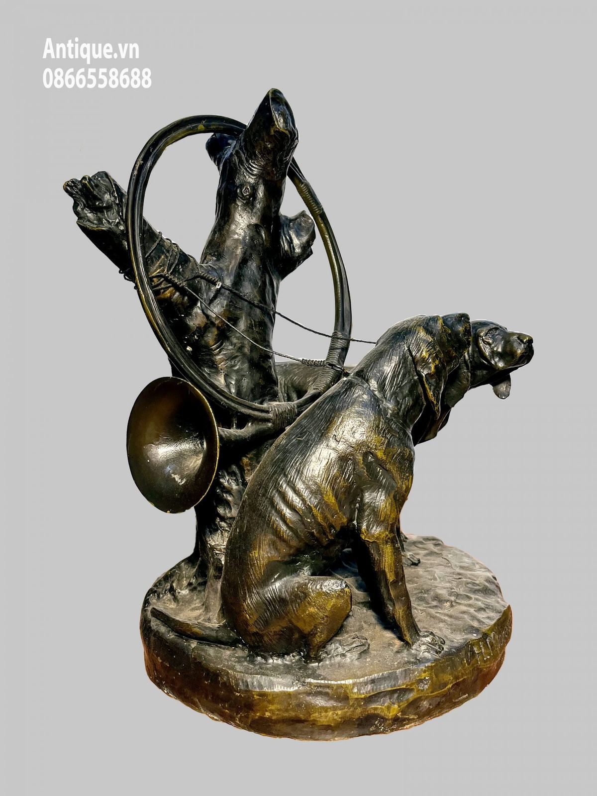 Tượng 2 chú chó săn – ảnh 2
