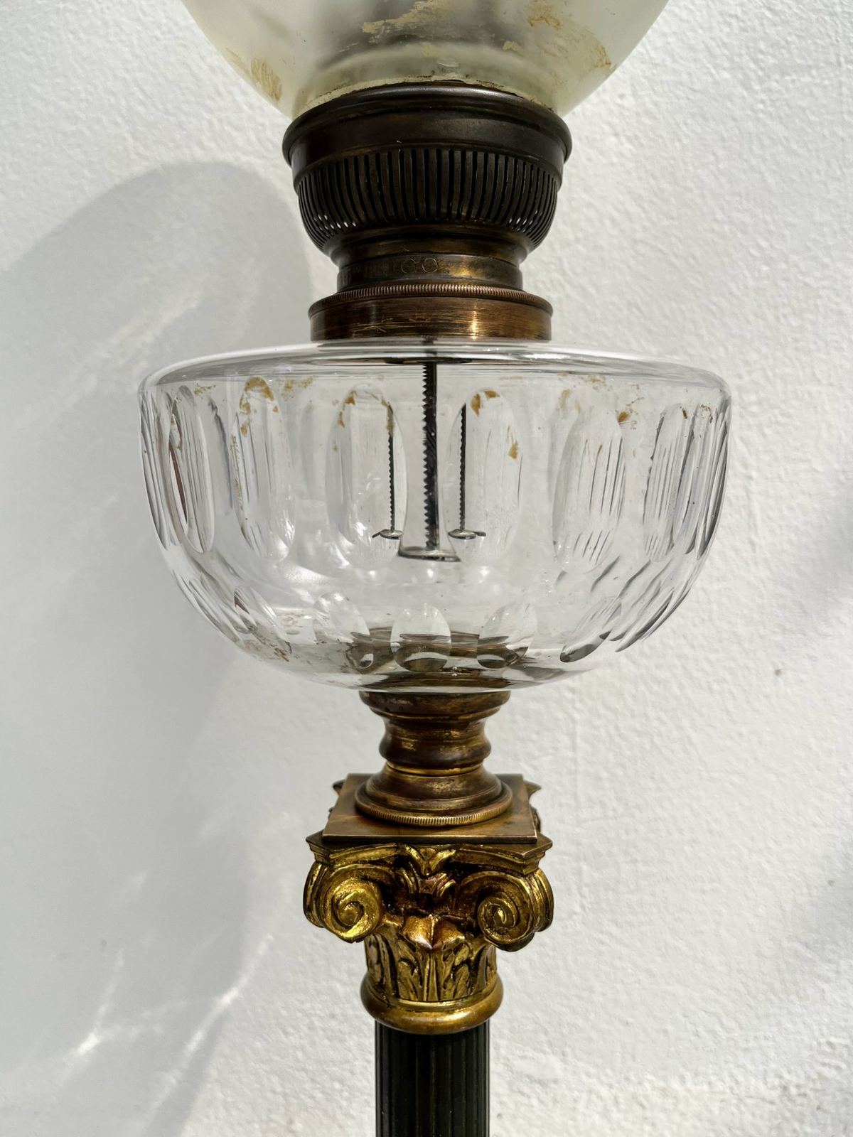 Đèn dầu để bàn Pháp, cao 77cm – ảnh 3
