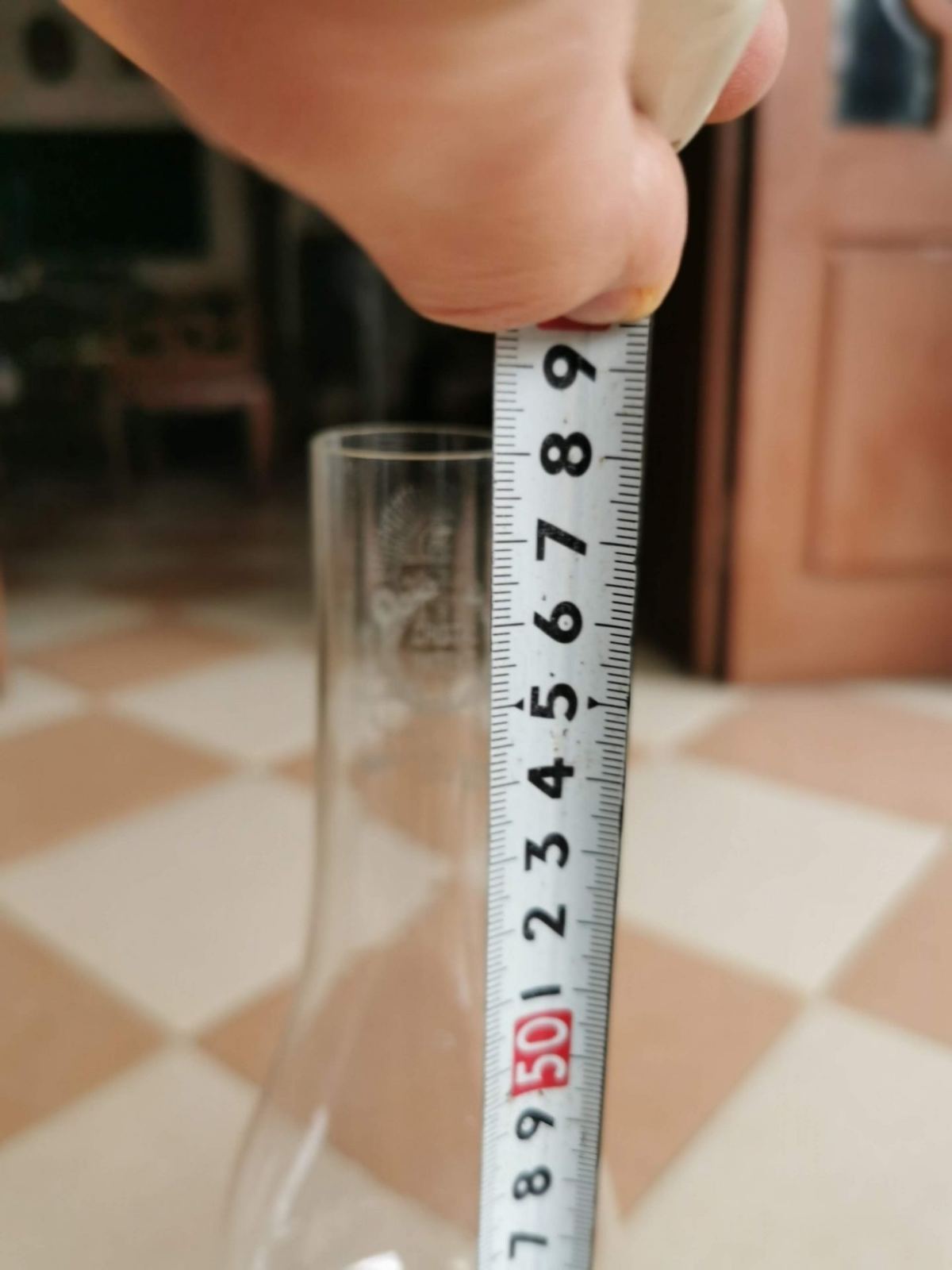 Đèn dầu pha lê, cao 58cm – ảnh 4