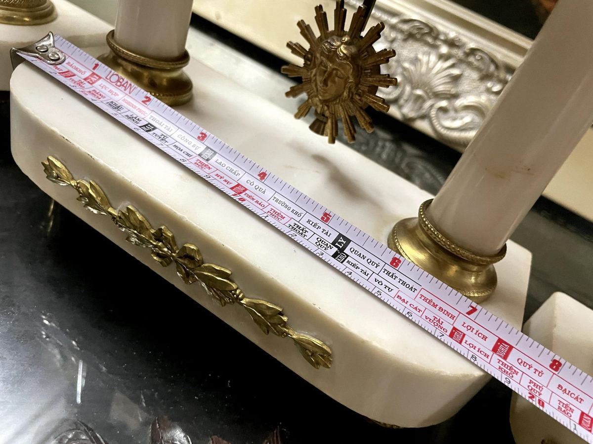 Bộ đồng hồ 3 món Pháp, cao 41cm – ảnh 9