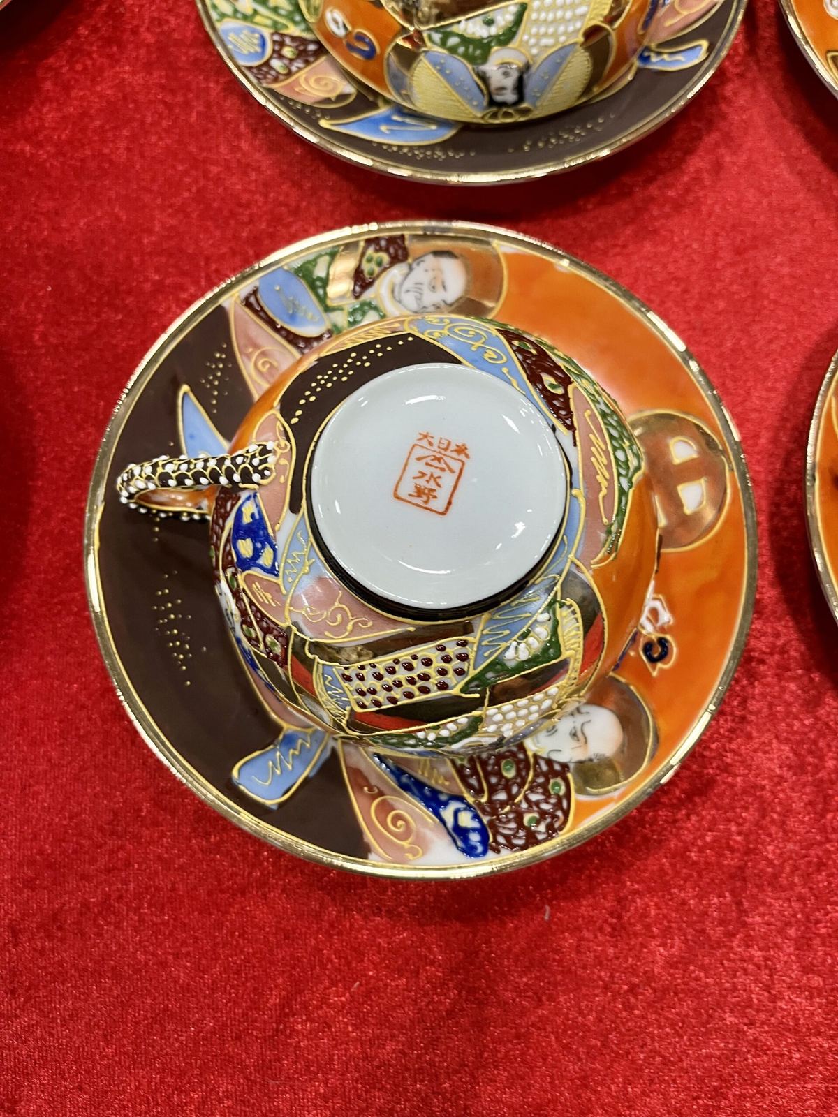 Bộ ấm trà Satsuma Nhật Bản – ảnh 7