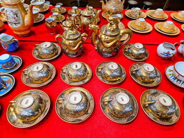 Bộ ấm trà Satsuma Nhật – ảnh 1