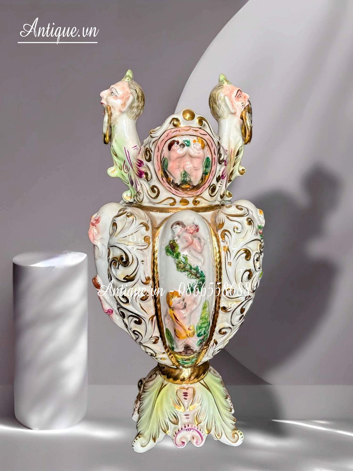 Bình sứ Italy, cao 48cm – ảnh 2
