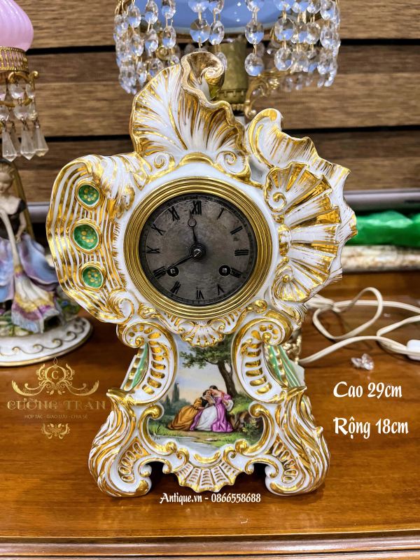 Đồng hồ sứ Pháp, cao 29cm – ảnh 1