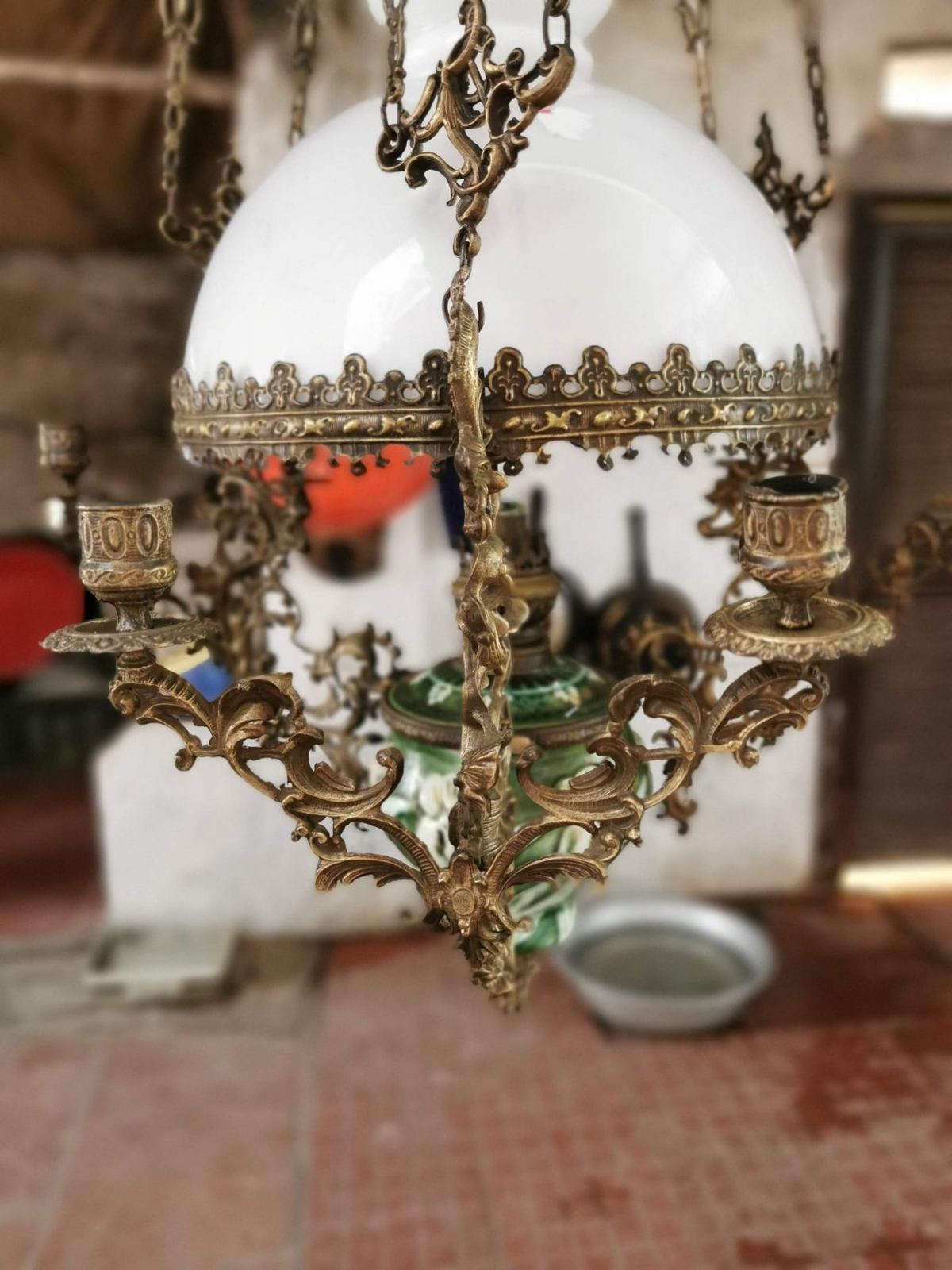 Đèn ba dây họa tiết lá – ảnh 5