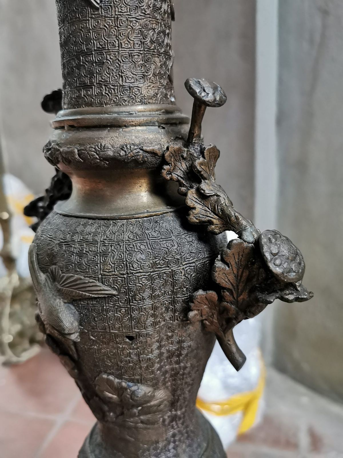 Chân đèn đồng Pháp – ảnh 7