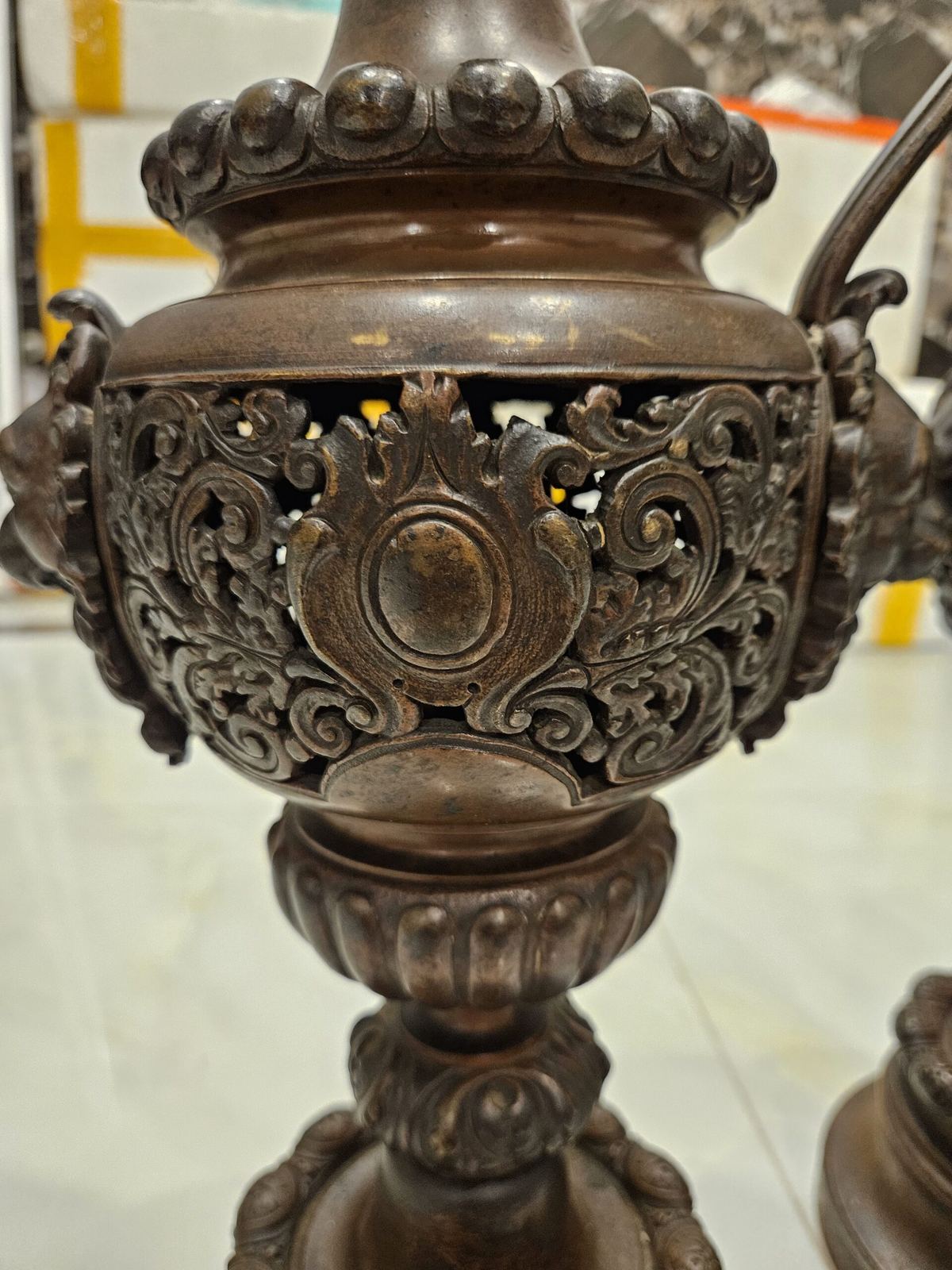 Cặp bình đồng Pháp, cao 60cm – ảnh 7
