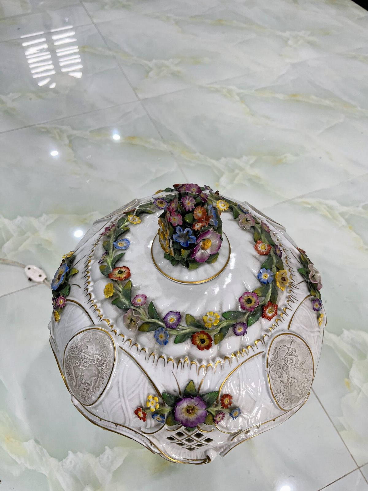 Đèn ngủ sứ Ý, cao 57cm – ảnh 3