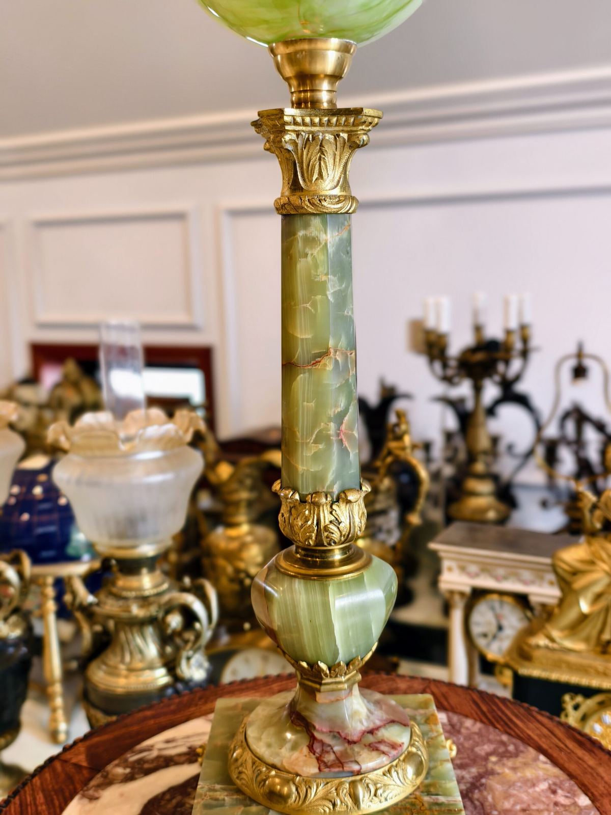 Đèn dầu Pháp, cao 88cm – ảnh 5