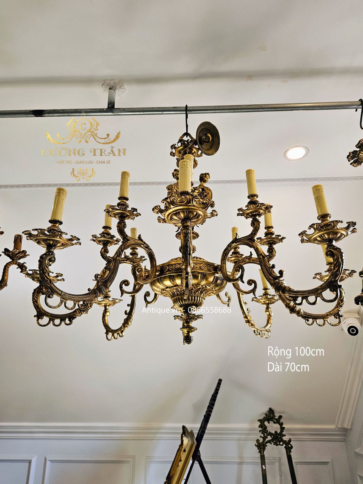 Đèn chùm Pháp, rộng 100cm – ảnh 1