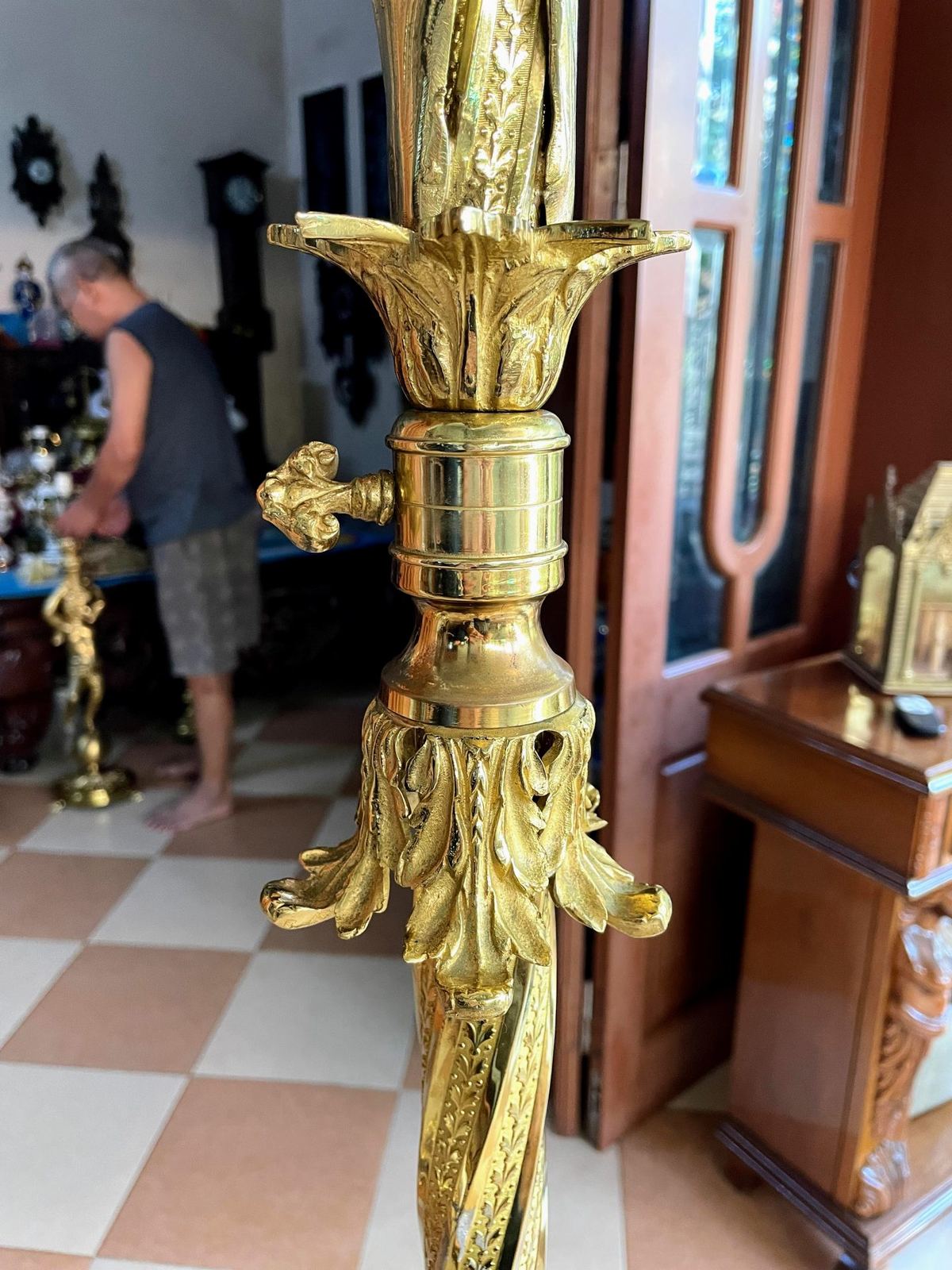 Đèn cây điện Pháp, đường kính 30cm – ảnh 6