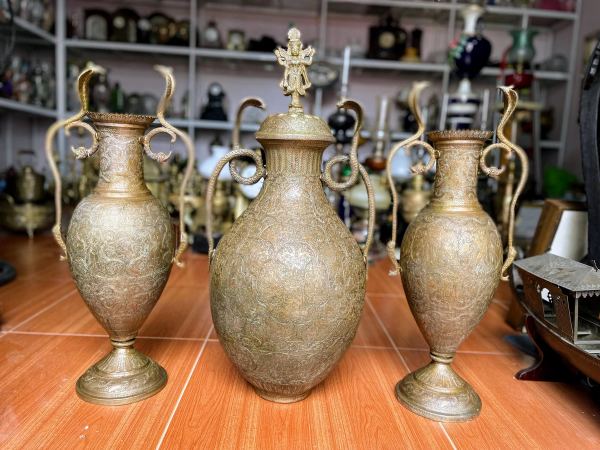 Bộ 3 bình đồng – ảnh 1