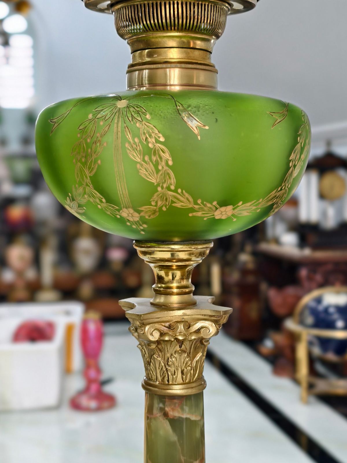 Đèn dầu Pháp, cao 107cm – ảnh 5