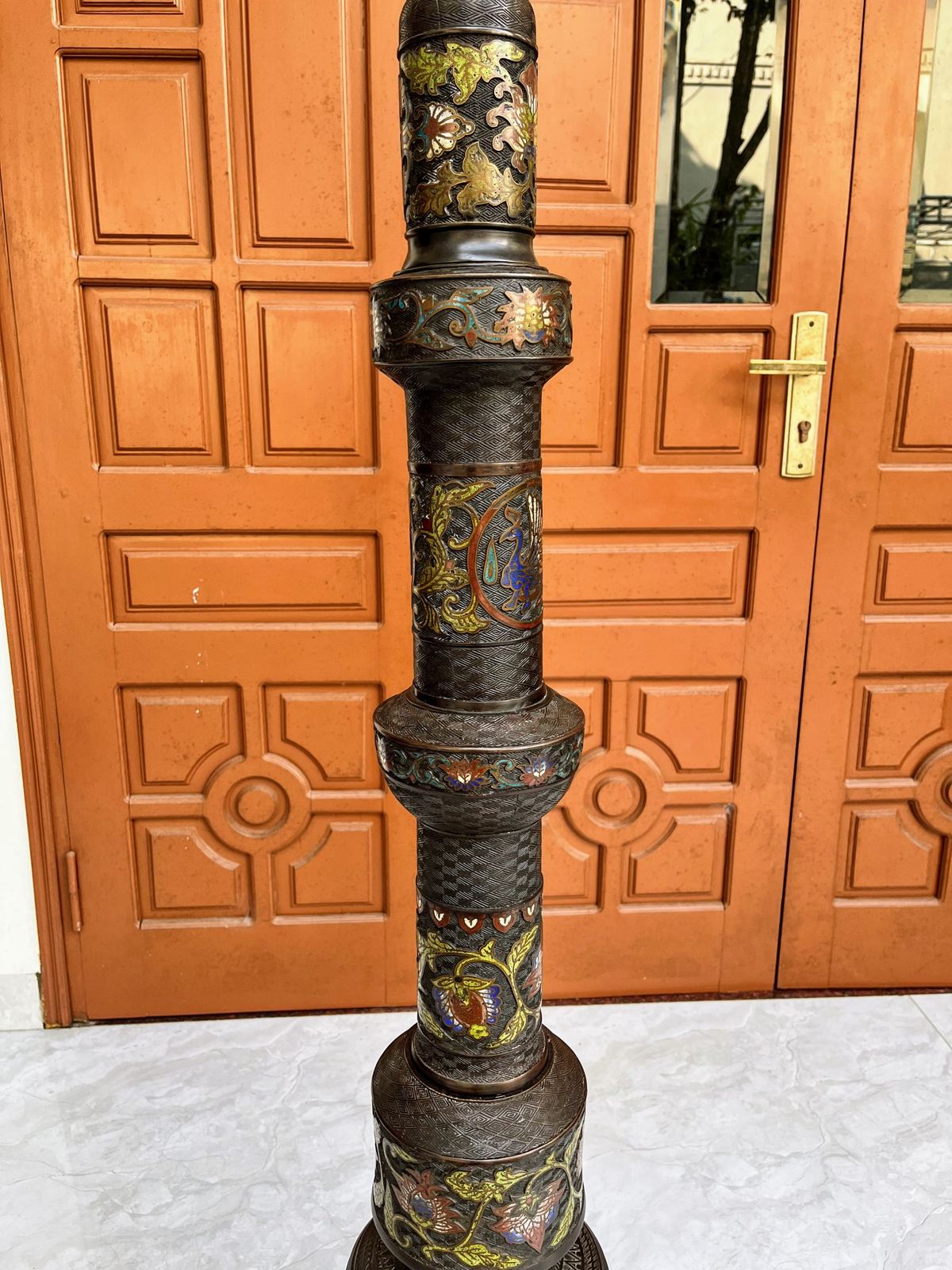 Đèn dầu pháp lam, cao 184cm – ảnh 4