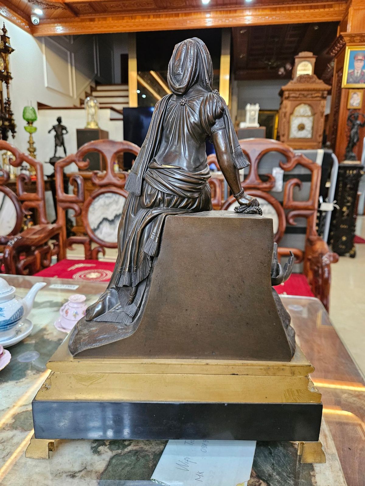 Tượng thiếu nữ Pháp, cao 46cm – ảnh 7
