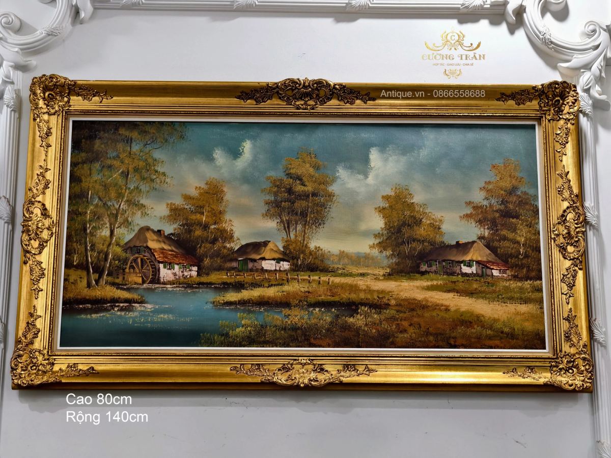 Tranh đồng quê, cao 80cm – ảnh 1
