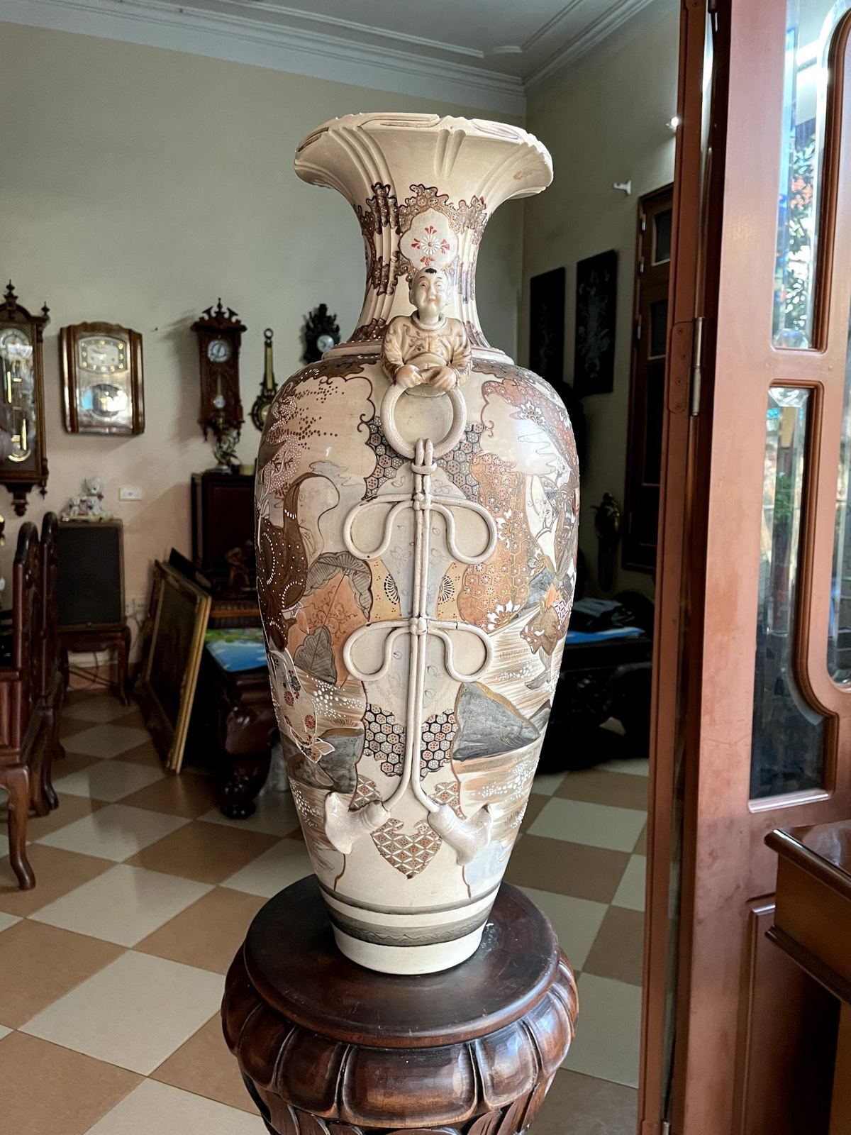 Bình Satsuma Nhật Bản – ảnh 3