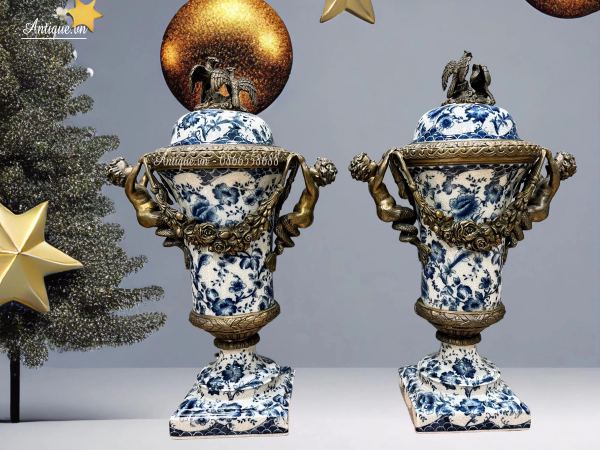 Cặp cúp sứ Bỉ – ảnh 1