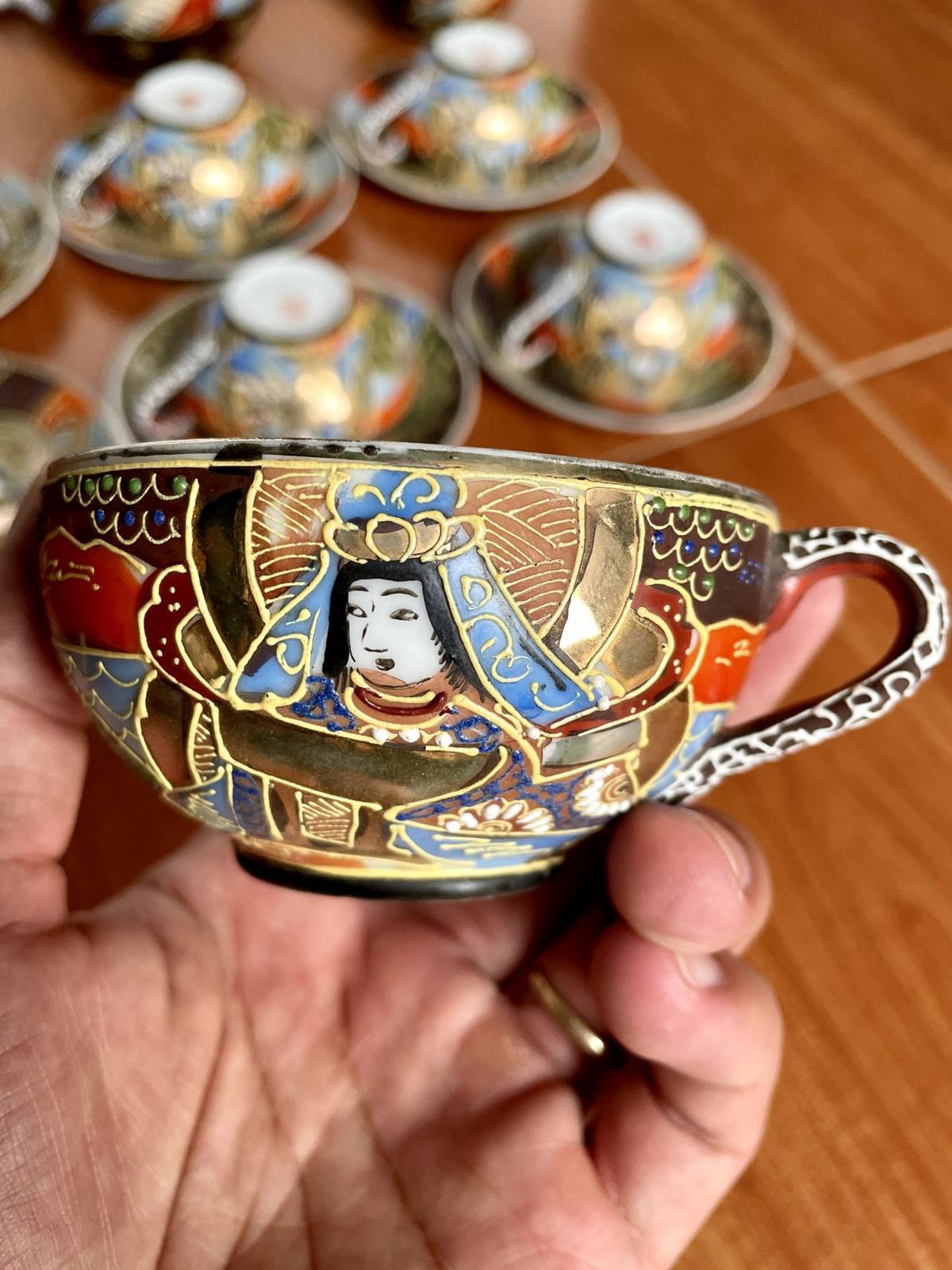 Bộ ấm trà Satsuma Nhật Bản – ảnh 5