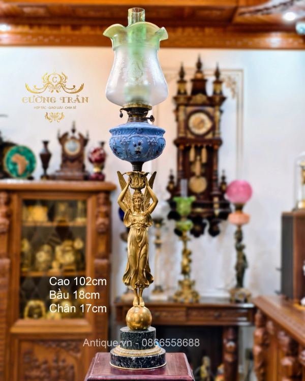 Đèn dầu tượng, cao 104cm – ảnh 1
