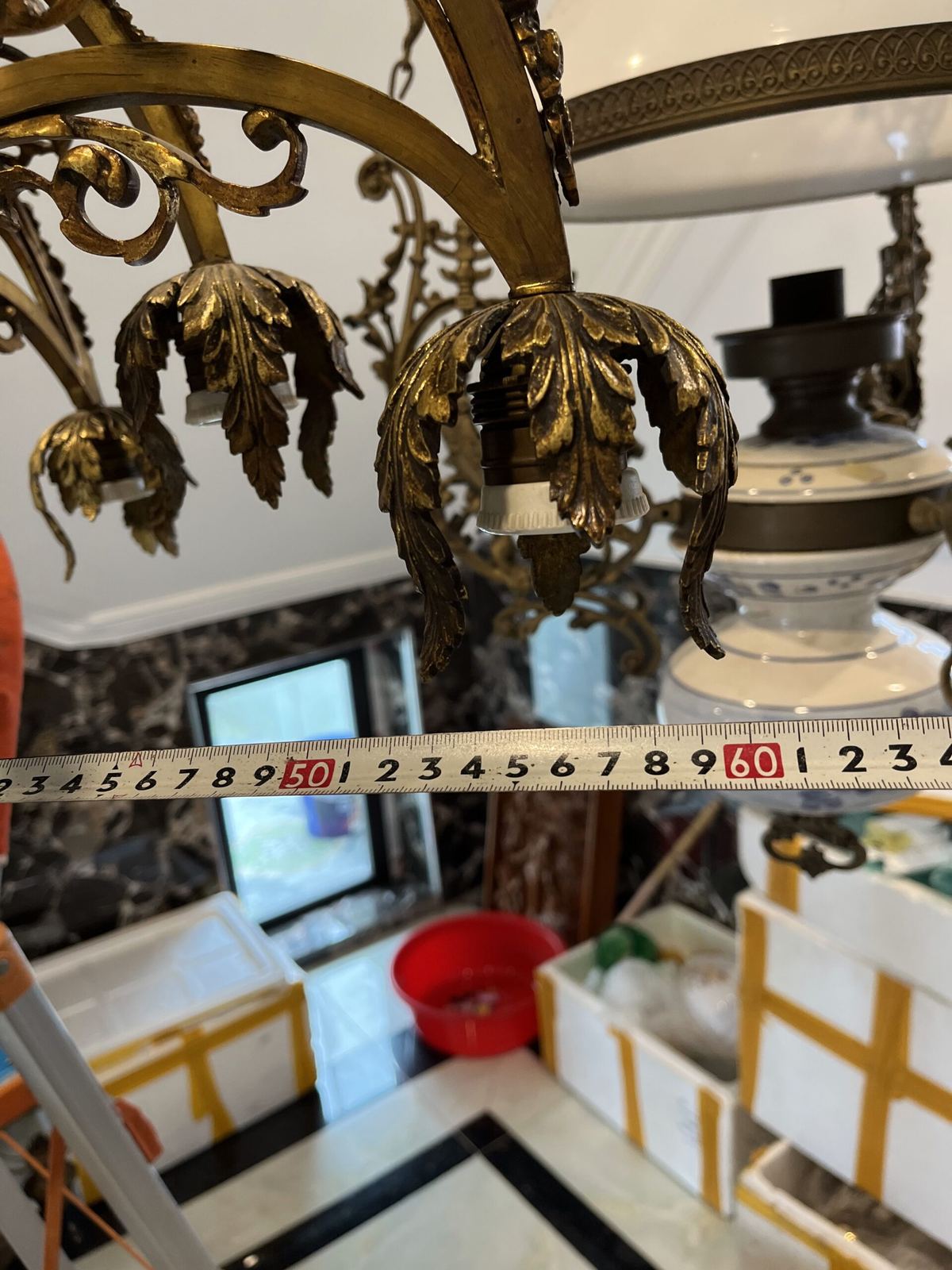 Đèn chùm hoa Pháp, dài 74cm – ảnh 6