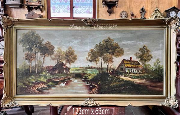 Tranh phong cảnh Pháp, cao 63cm – ảnh 1