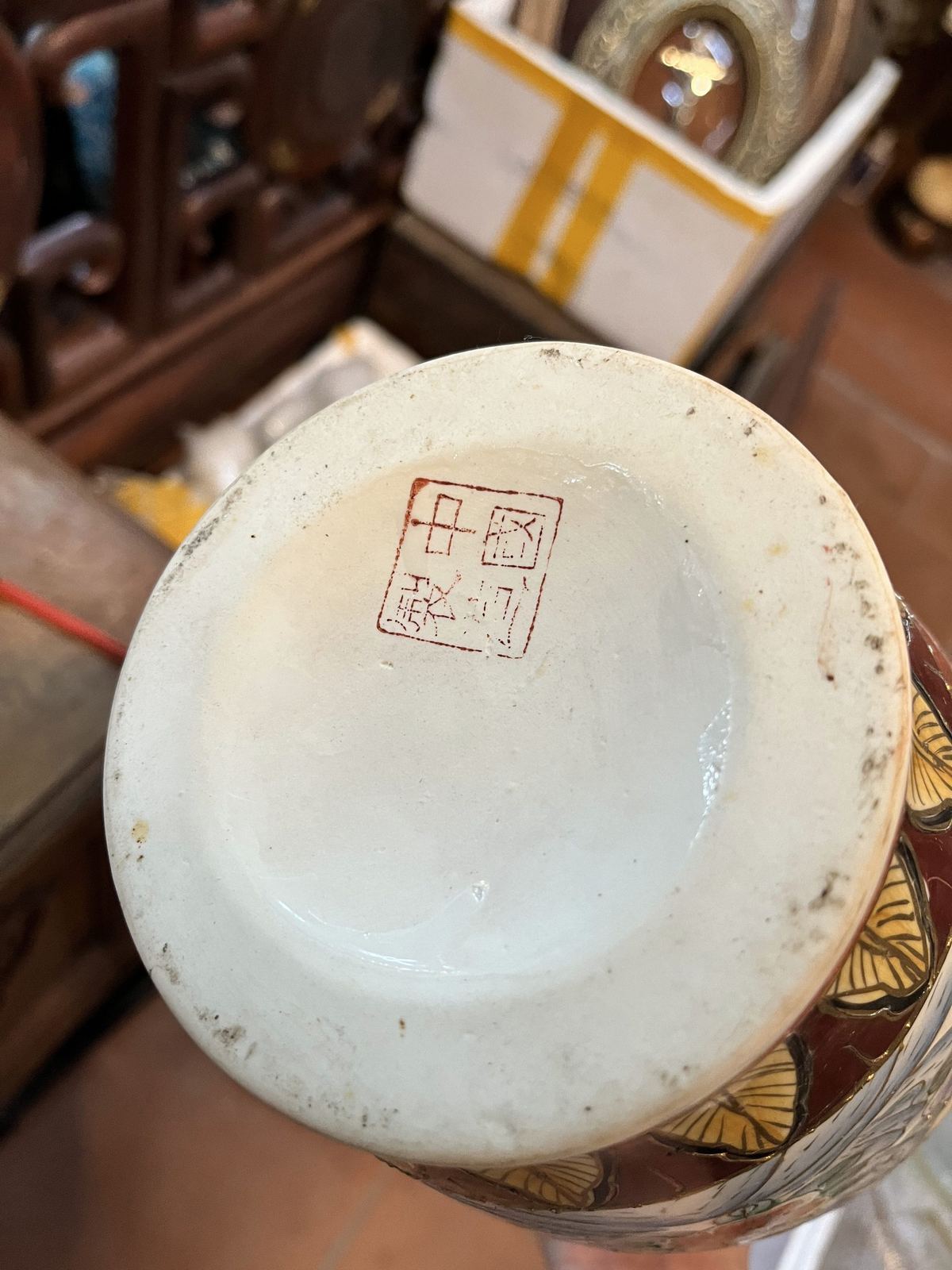 Cặp bình trung Trung Quốc, cao 36cm – ảnh 3