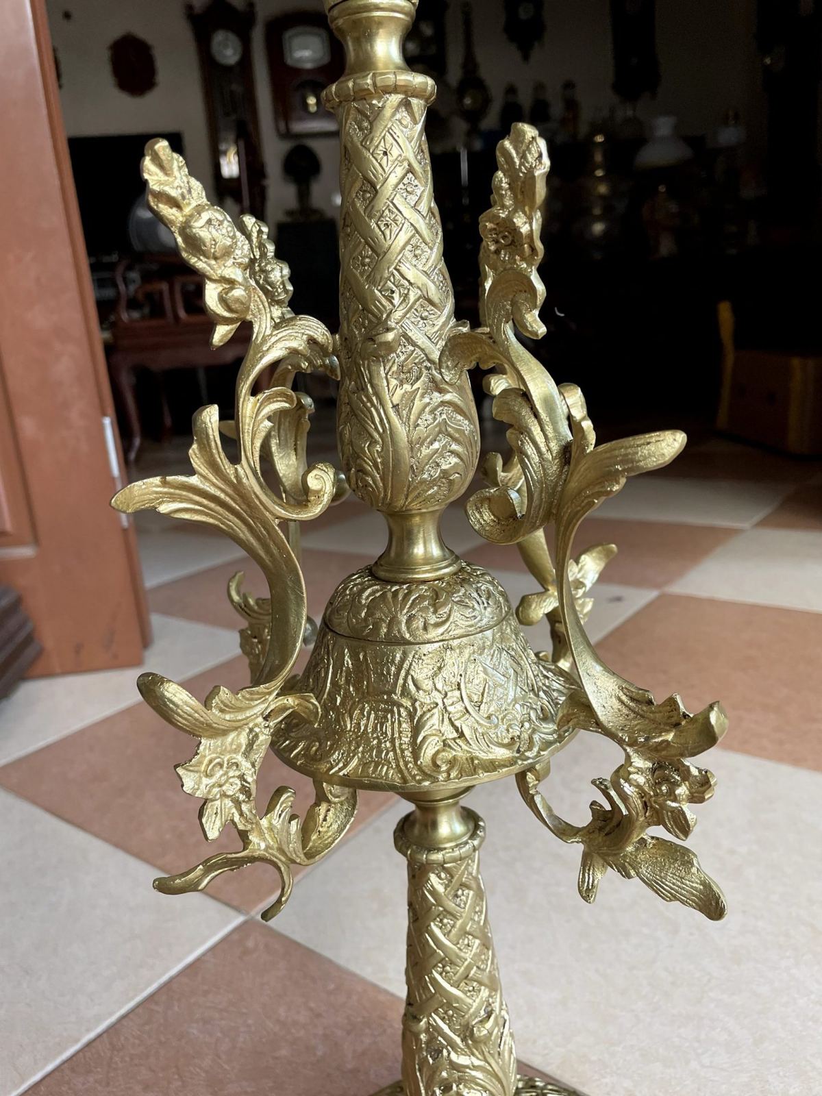 Đèn dầu Pháp, cao 103cm – ảnh 5
