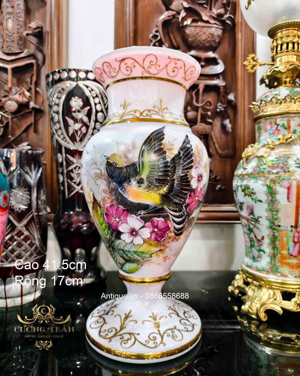 Bình hoa pha lê 2 da – ảnh 1