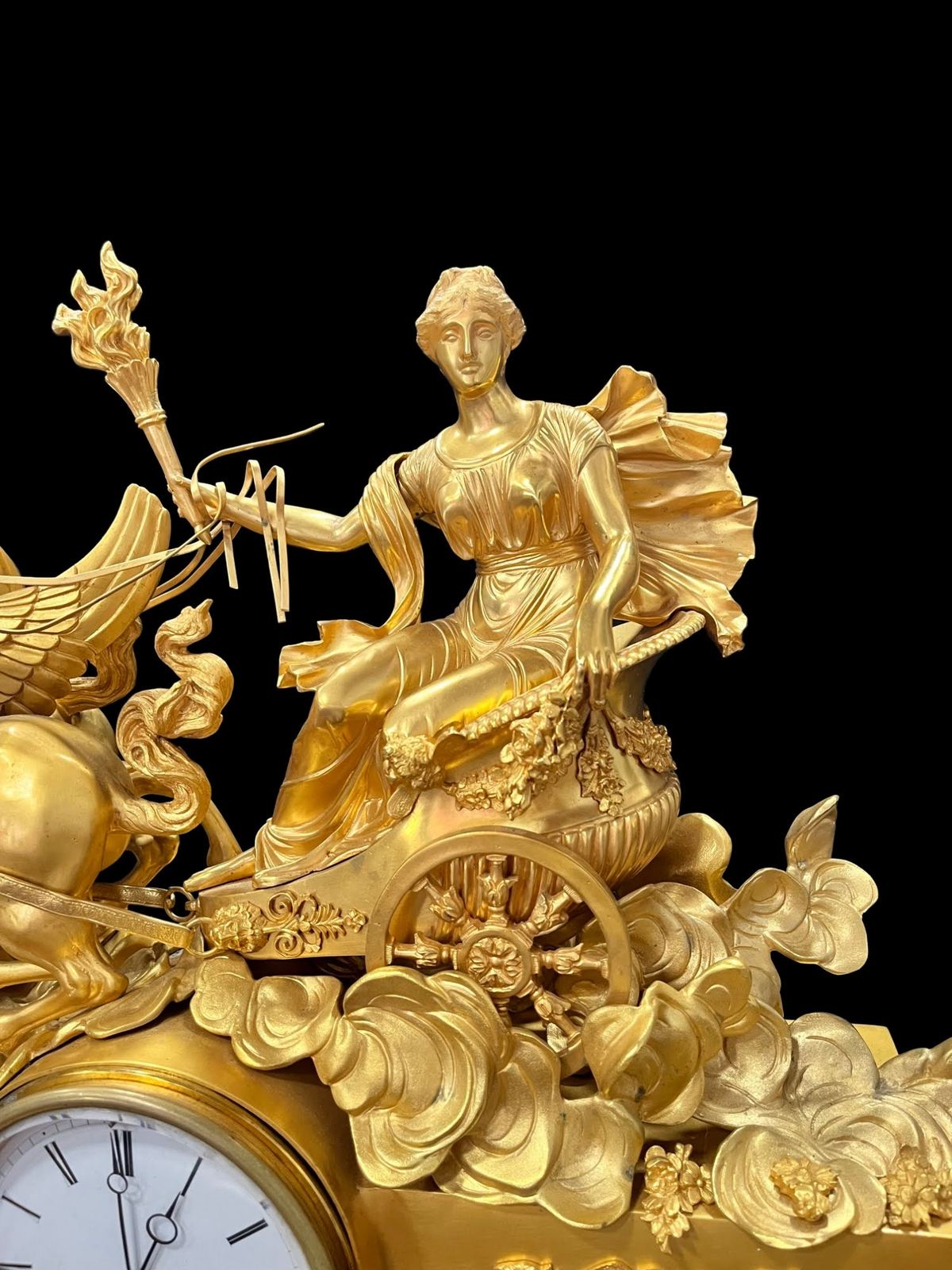 Bộ đồng hồ tượng Pháp, cao 59cm – ảnh 4