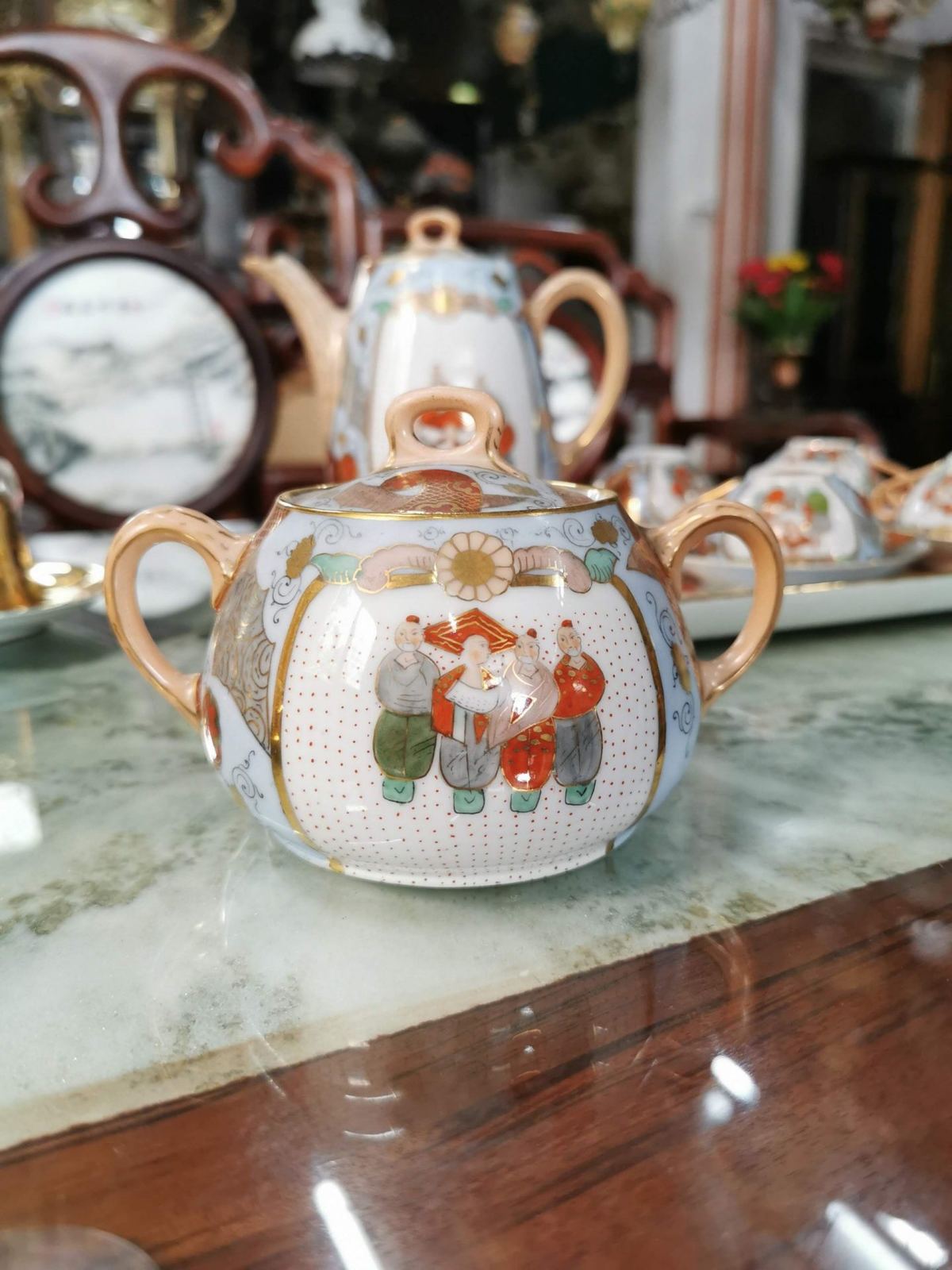 Bộ Ấm Trà Nhật Có Khay Sứ – ảnh 9