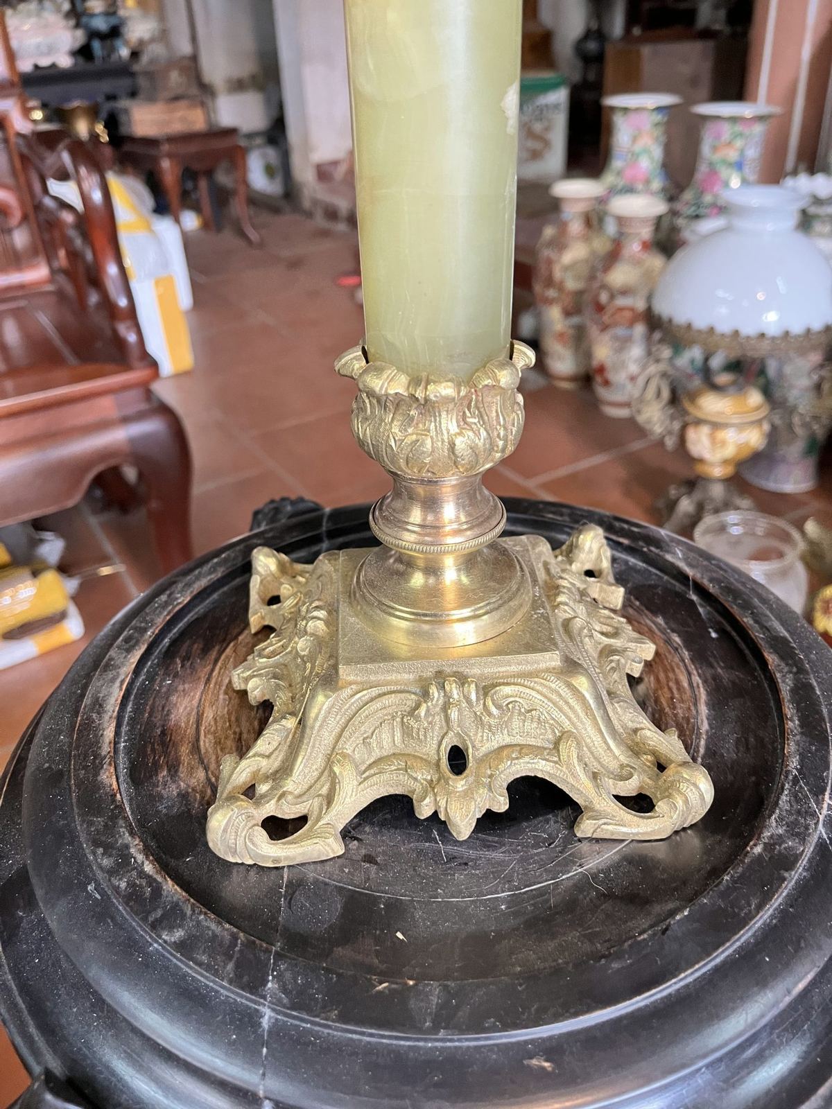 Đèn dầu Pháp, cao 79cm – ảnh 5