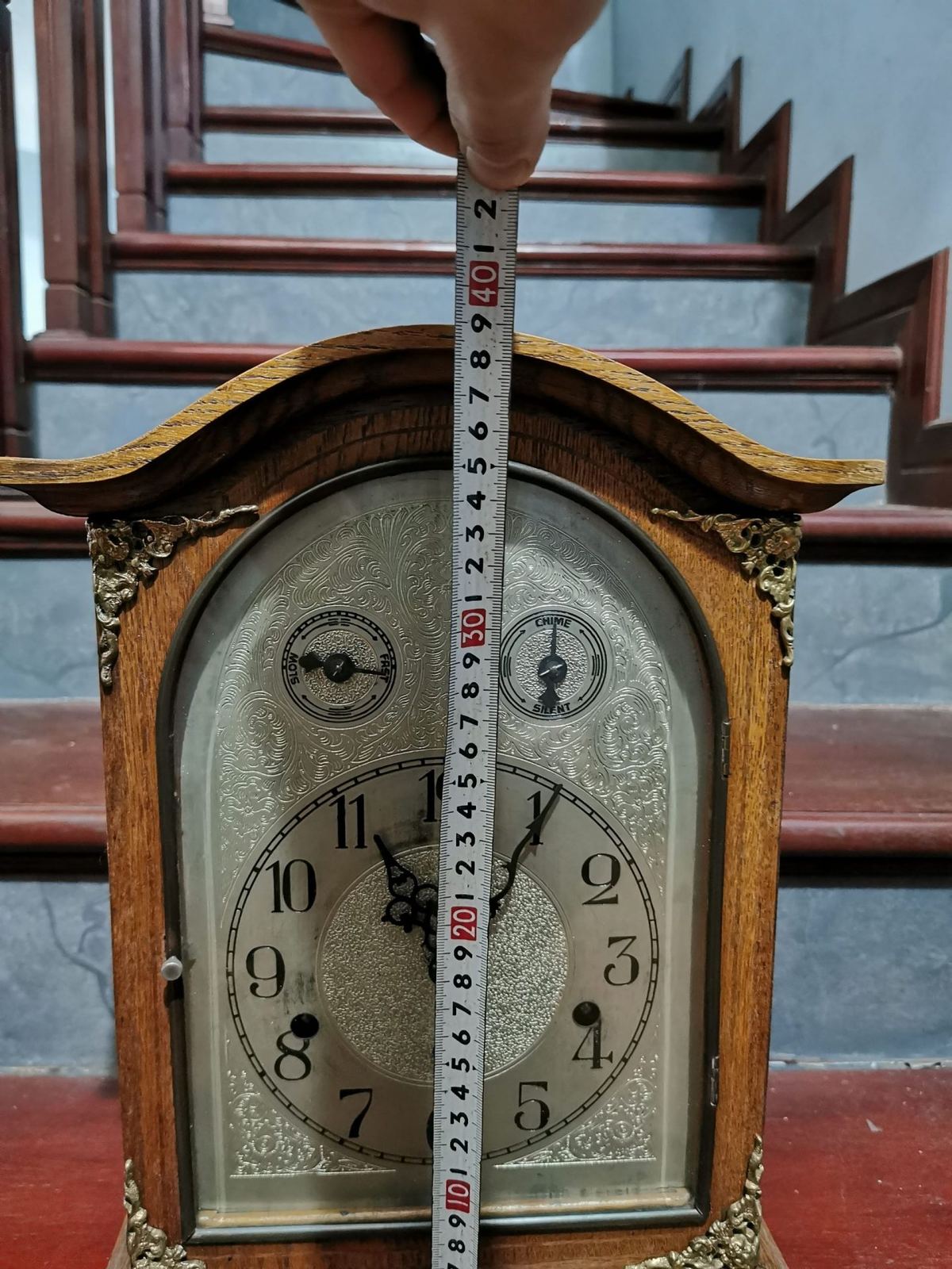 Đồng hồ để bàn Đức, cao 39cm – ảnh 3